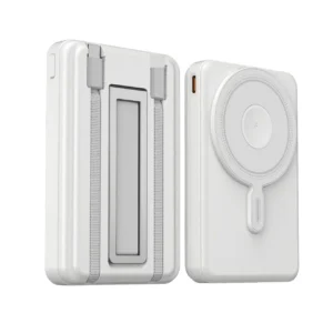 Batterie Externe Magnétique Multifonction – 5000mAh | Charge Rapide & Support Intégré